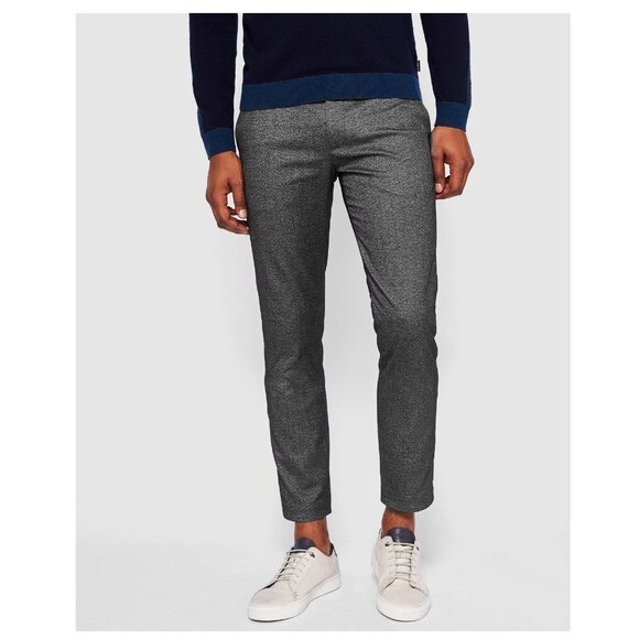 NWT Ted Baker Men's Debonair Plain Wool Pants Gray 38W x 34L $260 H348 - Picture 1 of 3